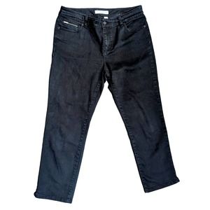 Black Chico's Platinum Denim Size 1.5 ( US 10) Bootcut Jeans